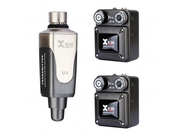 XVive U4R2 In-Ear Monitor Wireless System With One Transmitter and Two Receivers XVive U4R2 In-Ear Monitor Wireless System With One Transmitter and Two Receivers
